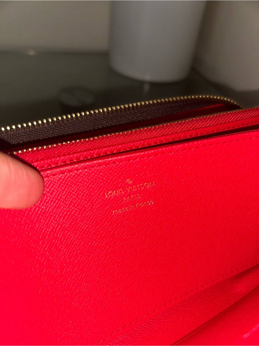 Louis Vuitton Brown Monogram Zip Around Wallet with Gold Hardware - Picture 7 of 9